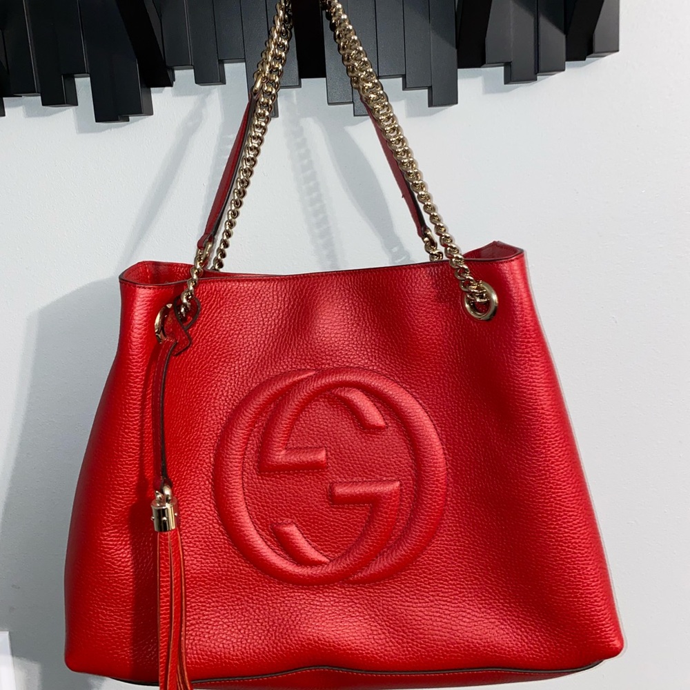 Gorgeous red Gucci bag never had the chance to use